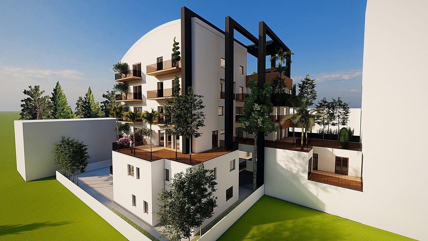 Via Alfieri: il fronte interno verso il giardino